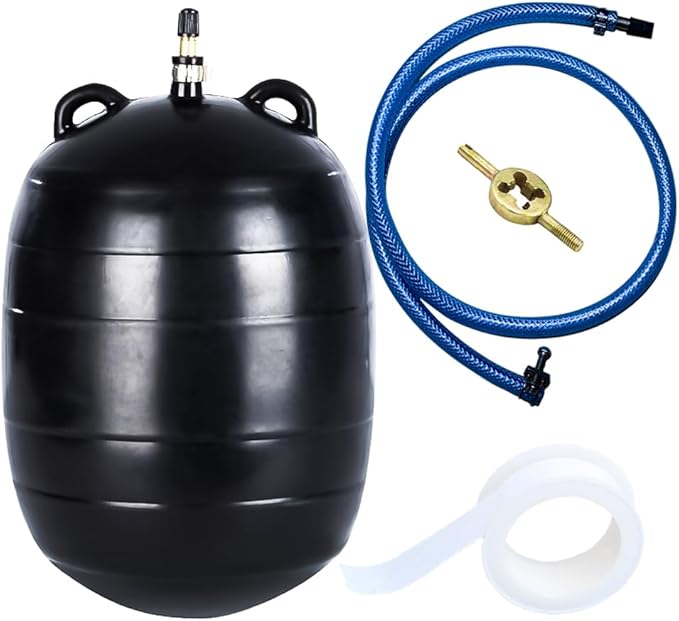 Water Shut Off Airbag with Long Hose, 6 Inch Inflatable Pipe Plug, Pipe Test Plug, Test Ball Plug, Used for Drainage Pipe, Sewage Pipe Temporary Water Blocking, Closed Water Test