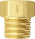 High Sierra® - Solid Metal Certified Vacuum Breaker and Backflow Preventer for Handheld Shower Heads - Brushed Gold Finish