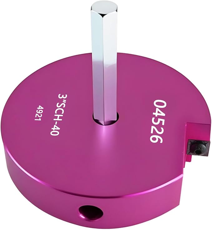 PVC Pipe Reamer Kit 1 PCS 3"(PPR300) for SCH 40 CPVC & ABS Plastic Fittings – Fits 1/2" Drills with 3/8" Hex Shaft – Ideal for Exhaust, Drain & Water Pipe Cleaning, Durable & Heavyduty