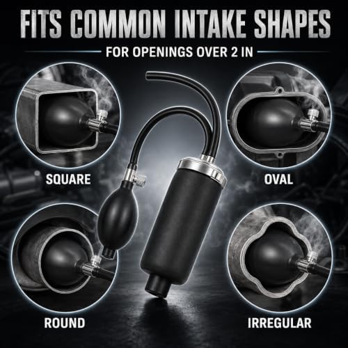 2PCS Universal Easy Intake Adapter with Inflatable Bladder, Silver