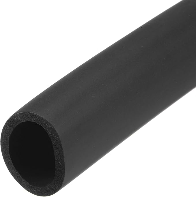 uxcell Foam Tubing for Handle Grip Support, Pipe Insulation Outside Pipe Lagging, 32mm(1 1/4") ID 44mm OD 1m Black
