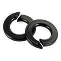 M8 Black Spring Lock Washer, 304 Stainless Steel, Black Coating Split Lock Washer Elastic Gasket, for Screws Fasteners, 50 PCS
