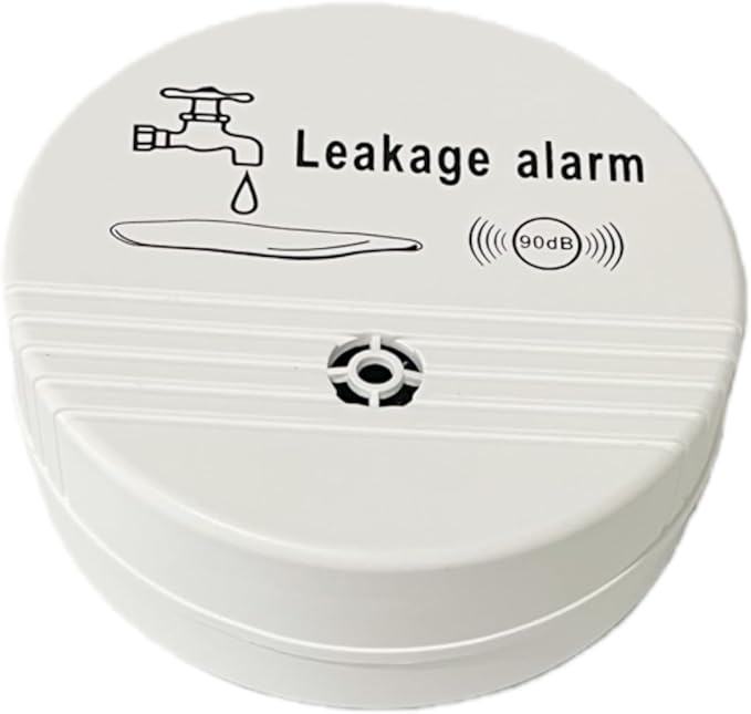 Water Leak Alarm Detectors 90dB Water Sensor Alarms Flood Detector for Basements Bathrooms Laundry Rooms