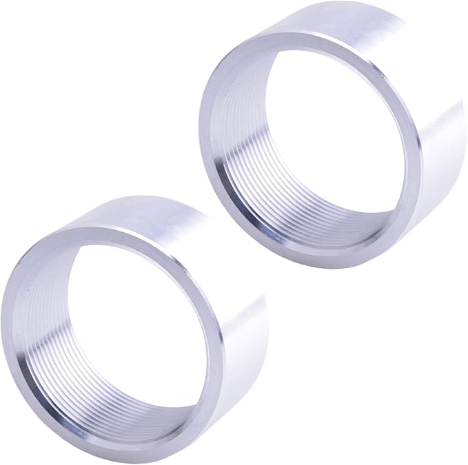 Aluminum 2 Inch NPT Female Thread Weld On Pipe Fitting Bung 2" NPT Female Pipe Coupling 2Pcs