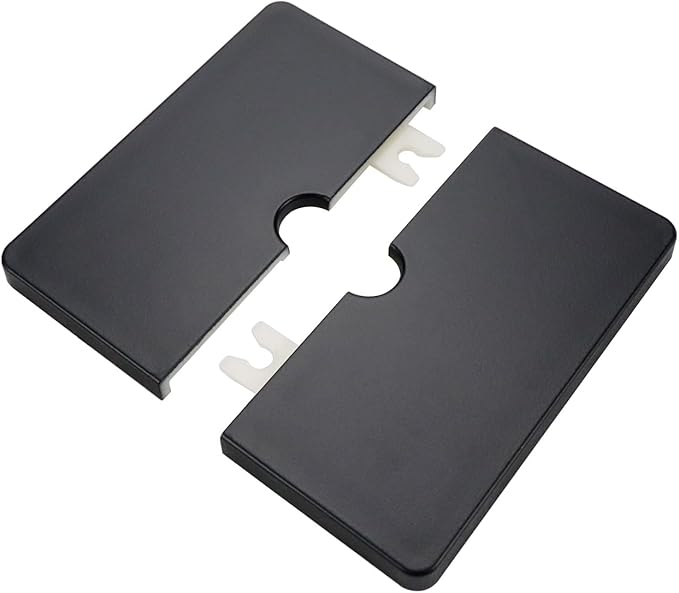 2 Pcs Wall Split Flange, ABS Square Self-Adhesive Escutcheon Plate Buckles Design for 0.47"/12mm Diameter Pipe