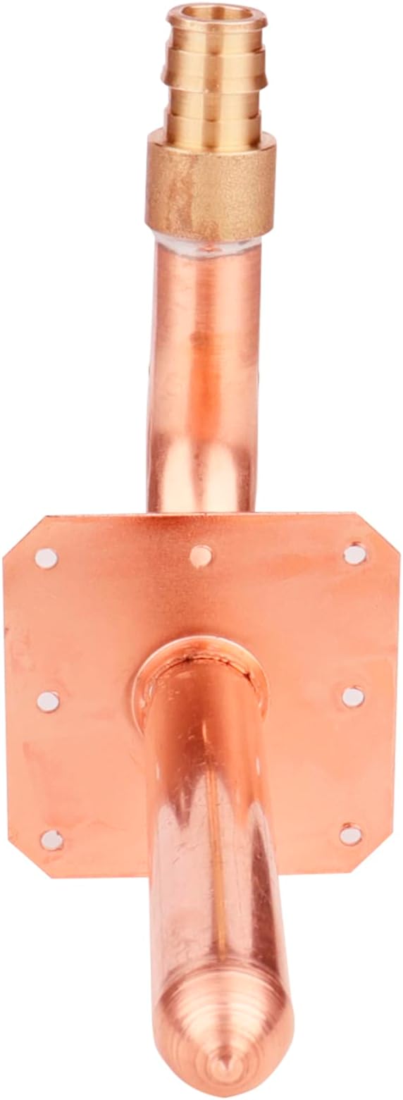 WHK 10 packs Pex-A Copper Stub Out Elbows with Wall Flange 1/2" x 6"