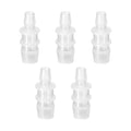 Quickun Plastic Hose Barb Reducer Fitting 3/4" to 1/2" Barbed Reducing Union Adapter Splicer Mender Joint Fitting (Pack of 5)