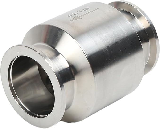 QiiMii KF-40 Vacuum Pump Check Valve, Stainless Steel 304, Non-Return One Way for Vacuum Pump(KF-40 Flange 55mm)