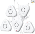 5 Pack Water Leak Detectors for Home, Stechro 4 Levels Adjustable Audio 0-120dB Water Sensor Alarm Leak Detector with Leak and Drip Alert, IP66 Water Leak Sensor for Basements Kitchen Sink Laundry