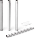 TAISHER 4PCS Stainless Steel Pipe Fittings, 1/4" NPT x 1/4" NPT Male Threaded, 10" Length Nipple Cast Pipe
