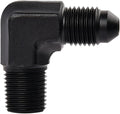 EVIL ENERGY 3AN to 1/8" NPT Male 90 degree Fitting Aluminum Balck