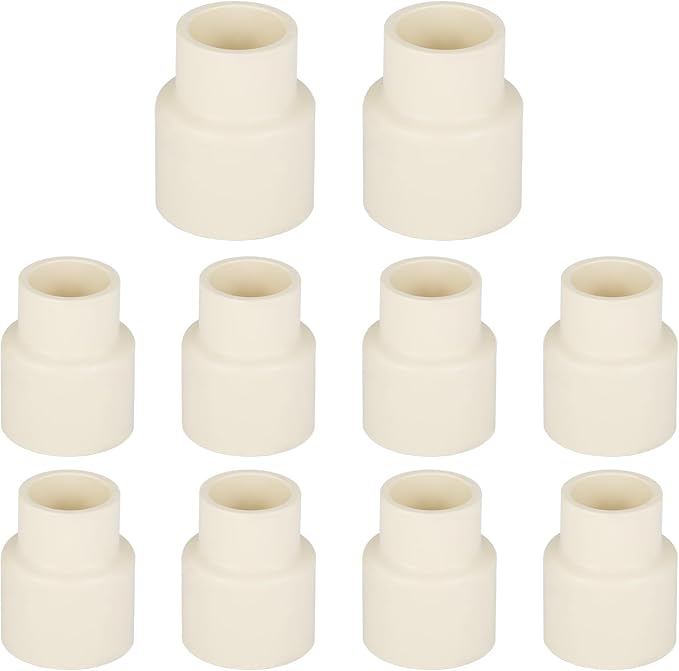 (10 Pieces) EFIELD 3/4" x 1/2" CPVC Pipe Fittings, Slip x Slip (Socket) Coupling, For Hot and Cold Water Plumbing,(CPVC028-10)