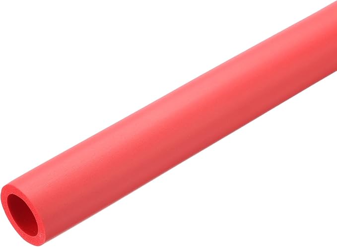 uxcell Foam Tubing for Handle Grip Support, Pipe Insulation Outside Pipe Lagging, 22mm(7/8") ID 29mm(1 1/8") OD 1m Red