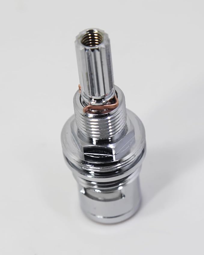 1-001 & 1-002 Ceramic Valve Set，Chrome & Lead-Free Copper, Replacement Newport Hot and Cold Widespread Cartridge