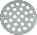 4 Inch Screw-in Round Shower Drain Cover Replacement Floor Drainer with Screws (Chrome)