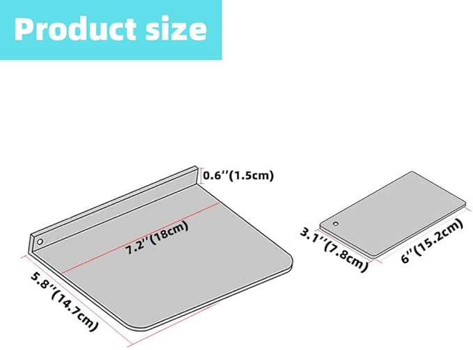 Steel Monitor Mount Reinforcement Plate，Monitor Arm Reinforcement Plate for Fragile Tabletop, Monitor Mount Reinforcement Plate Fits Most Monitor Stand C Clamp Installation (Black-2)