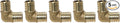 5 Pieces XFITTING 1" X 1" Pex Elbow - Brass Crimp Fitting Elbow, Full Port
