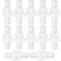 JoyTube 12 Packs Check Valve 3/8” (10MM) One-Way PVDF Plastic Hose Barb for Liquid Air