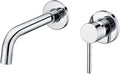 Sumerain Wall Mount Bathroom Faucets,Single Handle with Brass Rough-in Valve in Modern Chrome Finish,1/2 NPT Standard Thread for US