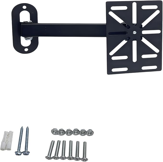 Movable L-Shaped Dome Camera Bracket, Used for Wall-Mounted Installation of Security Dome Cameras, Camera Installation, (Movable L-Shaped Bracket + Wall-Mounted Bracket) (7.8in)