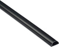 D-Line Half Round Cord Hider, Patented Cable Cover, Hide TV Wall Mount Wires, Raceway for Cords, Decorative Wire Covers, Paintable, Adhesive Cable Concealer, 1x 0.78in W x 0.39in H x 39in L, Black