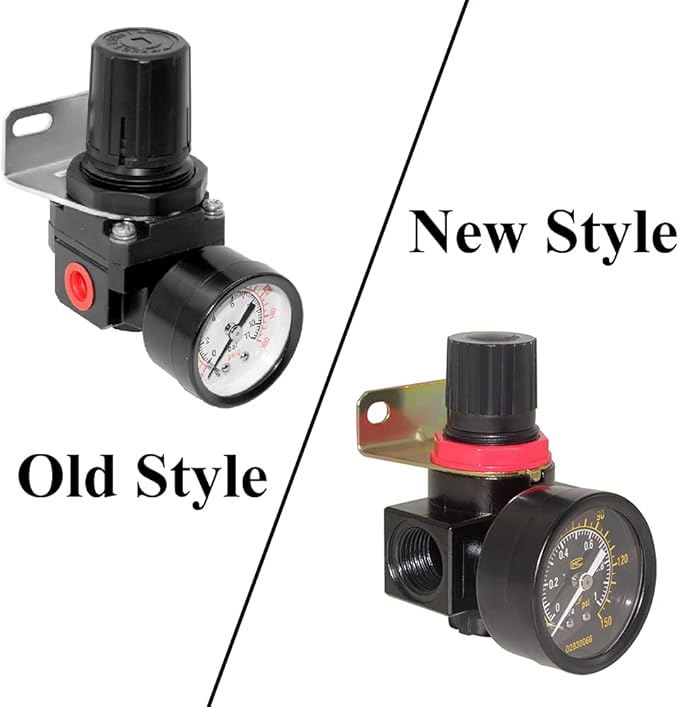 Beduan BR4000 Air Compressor Regulator Combo 1/2" NPT,Manual Drain with Bracket, Gauge