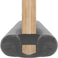Door Draft Stopper for Doors 29-35" No Adhesive Draft Stopper for Bottom of Door Draught Excluder Under Door Wind Blocker Reduce Noise Draught Excluder Sweep Sound Proof(Grey)