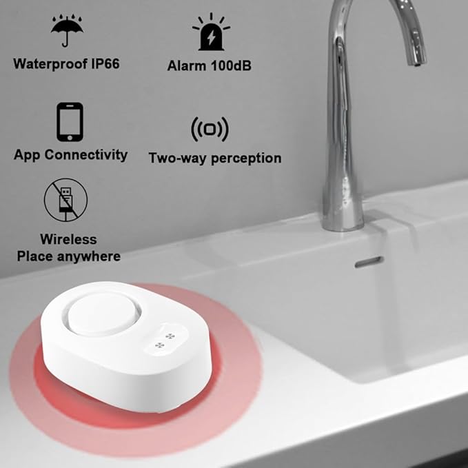 Water Leakage Detector Smart Home Alarm Tuya Water Level Sensor Water Leak Security Alarm System Home Alarm System