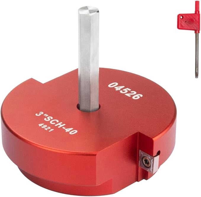 2 Wings PVC Pipe Reamer, Plastic PVC Pipe Fitting Saver Kit Fit into Standard 1/2" Drills 3inch Head Socket Saver Tool