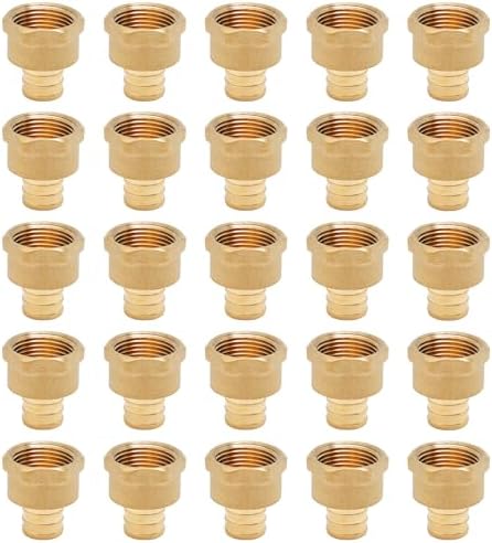 SUNGATOR 25-Pack 3/4" PEX to 3/4" Female NPT Adapter Fittings