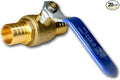 XFITTING 20 Pieces 1" Pex Ball Valve Blue/Cold, 24-2-6=20X (20 Packs)