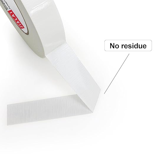 Industrial Grade White Duct Tape, 1 inch x 60 yds, HeavyDuty, Flexible, No Residue, All-Weather Waterproof Tape, UV Resistant for Crafts & Home Improvement