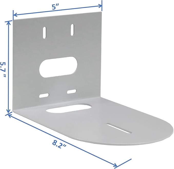 AEONS PTZ Camera Universal Wall Mounting Bracket | Sturdy Durable Compatible with Most Center Mount Cameras Hardware | AV Brackets Wall Mount Holder, White, 2-Pack