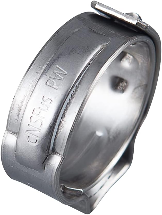 100-Pack EFIELD 3/4-inch Stainless Steel Pex Cinch Clamp Rings for Pex Tubing Pipes,(CLAMP018)
