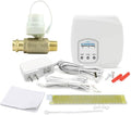 FloodStop Water Heater Leak Detector Kit with Automatic Water Shut-Off and Visual/Audible Alarms, 3/4" Press x MPT