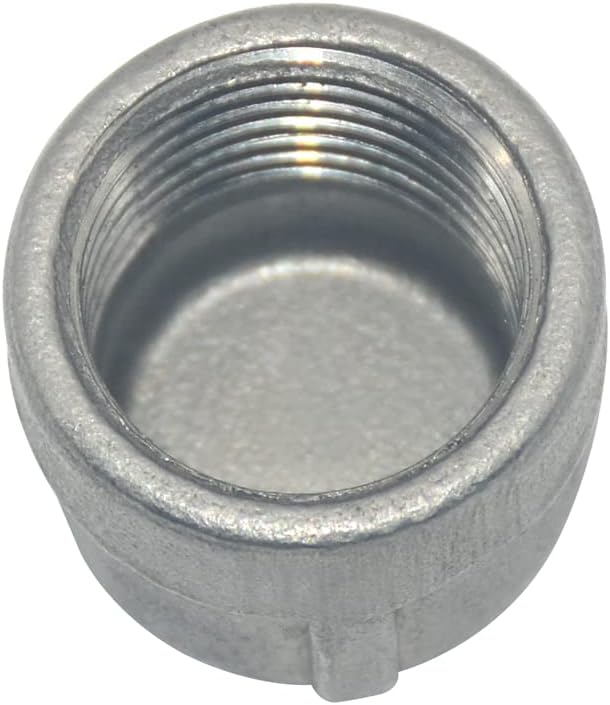 3/8" Cap,NPT Female Threaded Cast Pipe Fitting,Stainless Steel 304