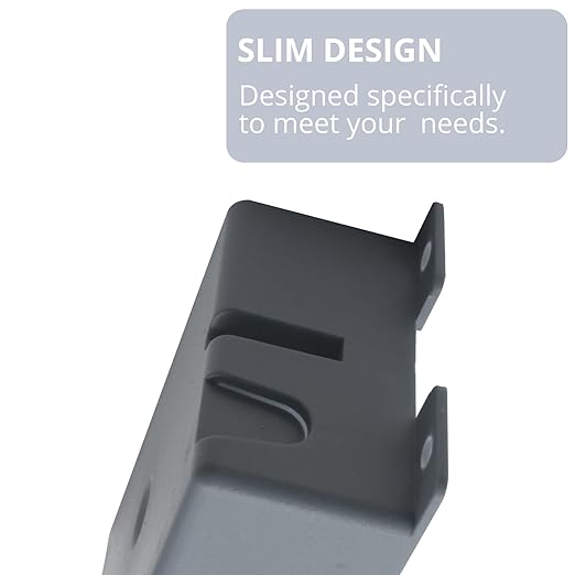 YQYISU Gray Plastic Old Work Box 1 Gang for Home Improvement,Shallow Electrical Box,8 Cubic Inch,ETL Listed.(6 Pack)