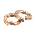 uxcell 60 Pcs Spring Lock Washer, M3 Split Lock Washer Assortment Copper Lock Washers for Screws Bolts Nuts