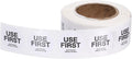PATIKIL 500 Pcs USE First Stickers, 1 inch Round Use First Stickers Food Service Circle Inventory Control Adhesive Labels for Food Service Kitchen Restaurants Retail Storage Date, White