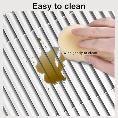 Return Air Filter Grille Duct Opening, Aluminum Air Vent Grille with Filter, Easy Install Removable Hinged Panel for Wiring, Louvered Access Panel for Drywall(14 * 29in/350 * 730mm)