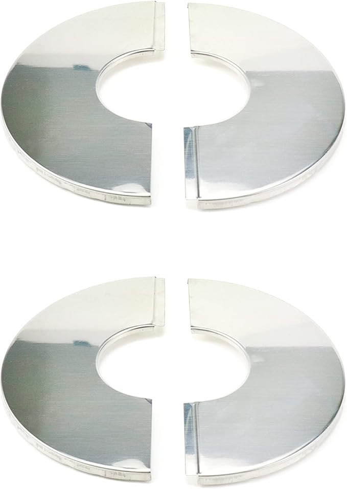 Wall Split Flange, Stainless Steel Round Escutcheon Plate for 2"/51mm Diameter Pipe, Pack of 2
