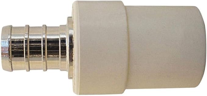 XFITTING 1/2 inch Inch Pex x 1/2 inch Inch Pex CPVC Transition Coupling, 3-3-1=5XX, 5 Pieces