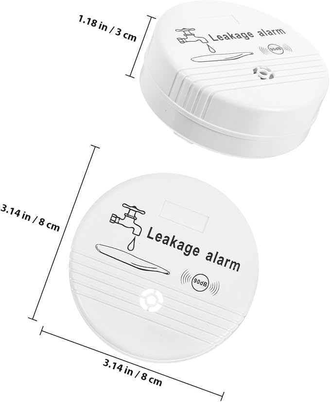 LIFKOME Water Leak Detector Sensor Alarm Waterproof Leak Sensor Warning System for Home Bathroom Kitchen Basement Flood Detection