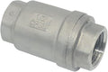 1/2" NPT Female WOG1000 Check Valve,Spring Loaded In-line Low Cracking Pressure,Stainless Steel SS316 CF8M