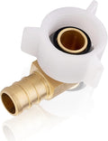 100-Pack HeSun PEX Fittings, 3/4" Pex x 3/4" Female NPT Swivel Elbow, Brass Crimp Fitting for ASTM F1807(PEX1807211-100)