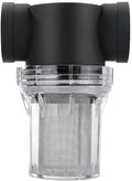 Pipeline Filter,Inline Mesh Screen, 1pcs Garden Watering Filter, 1/2" 3/4" 1" Plastic Irrigation System Impurity Prefilter Aquaculture Household Water Pipe Strainer (Color:40 mesh, Size:3/4") ( Color