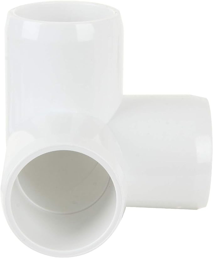 24 Pack 3/4 Inch PVC Fittings - Pipe Fitting 3 Way Elbow Connector - PVC Tee Furniture Joint Corner Fitting for Building Furniture Greenhouse Shed Pipe Tent Connection