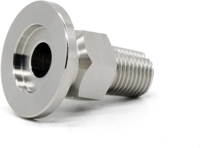 SS304 KF16 NPT Male Adaptor thread 1/4" NW16 KF Male coupling ISO-KF16 X NPT 1/4"