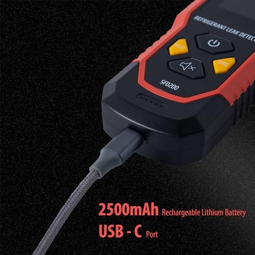 HVAC Refrigerant Leak Detector, Rechargeable Halogen Freon Sniffer