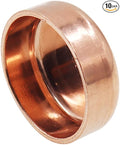 Copper Pipe Cap,TTZEZE Copper End Cap,Certified Safe Pressure Copper Cap Plug,Solid Sweat Solder Connection,Pure Copper Plumbing Cap for Plumbing HVAC Air Conditioner 35mm/1.37'' 1PCS